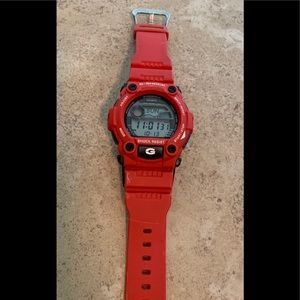 Red G-Shock Large Watch in excellent condition.
